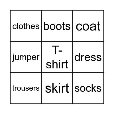 BINGO Card