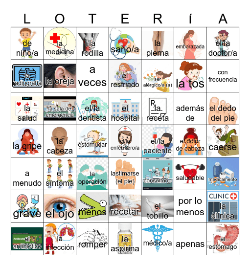 EL CONSULTORIO Bingo Card