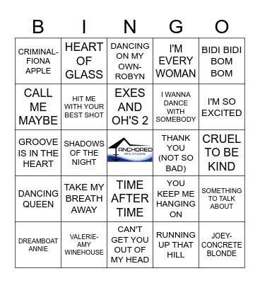 Girls that rock too Bingo Card