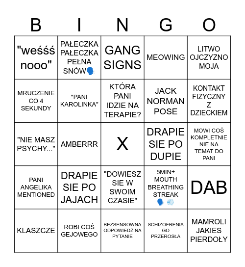 SZCZUPAK BINGO Card