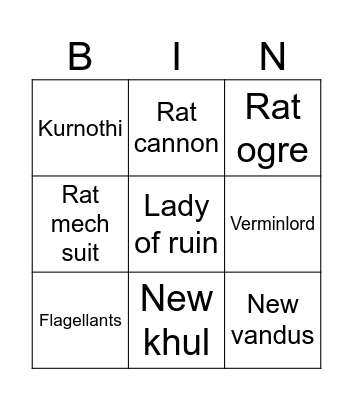 Adepticon 2024 Bingo Card