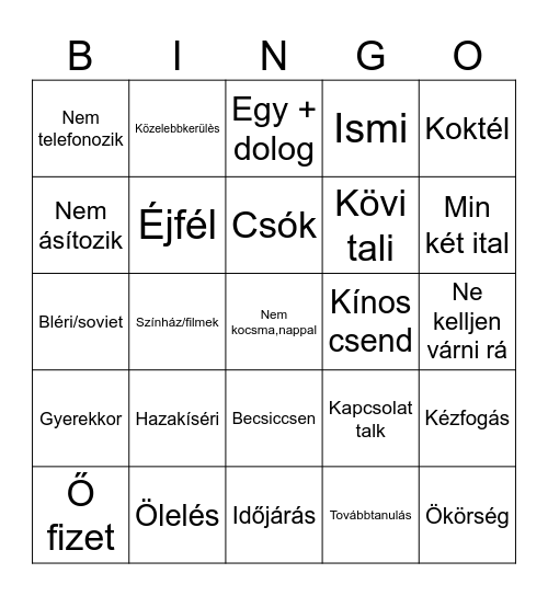 KATA RANDI :) Bingo Card