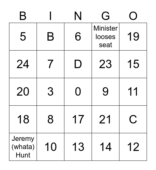GE2024 Bingo Card