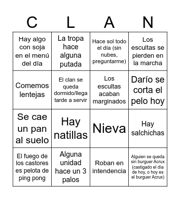 LottoClan Bingo Card