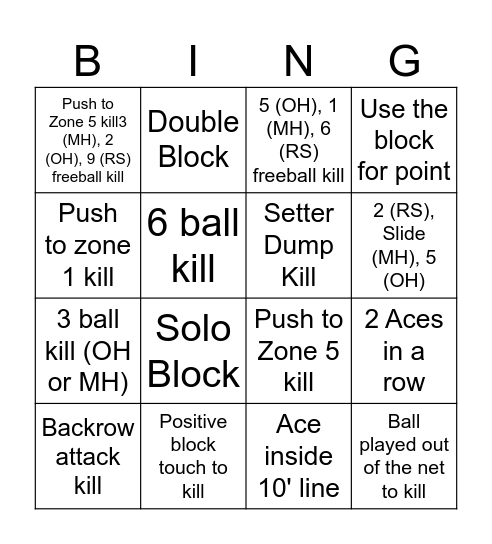 Xtreme 15 Adidas Bingo Card