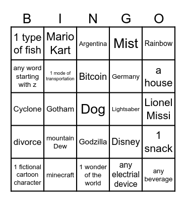 support infinte craft 2 (hard mode) Bingo Card