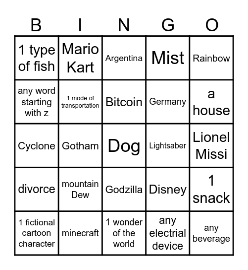 support infinte craft 2 (hard mode) Bingo Card