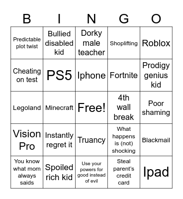 Dhar Mann Bingo Card