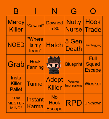 MEMESUS' DBD BINGO NIGHT Bingo Card