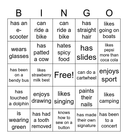 RandomBingo Card