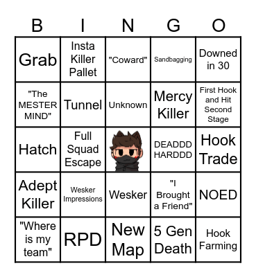 MEMESUS' DBD BINGO Card