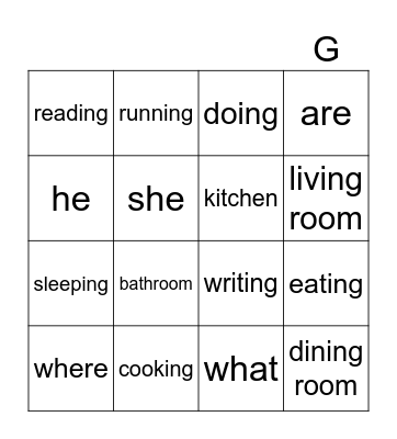 Bingo G4-2-u2voc Bingo Card