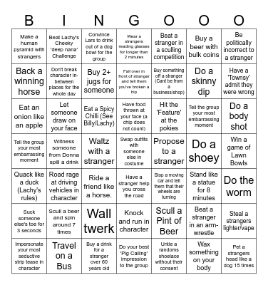 Lachy & Billy's Retirement Village Bingo Card