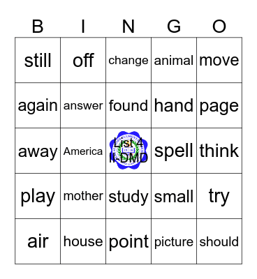Read to Win Fry words the Second Hundred Bingo Card