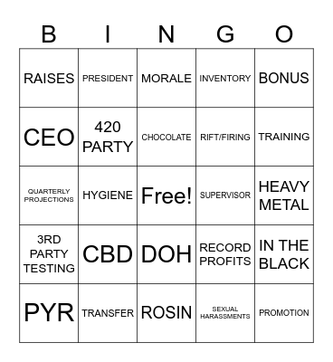 WHATS GOOD Bingo Card