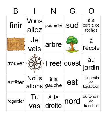 Futur Proche Bingo Card