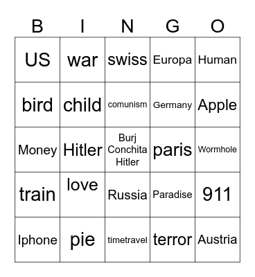 infinity craft Bingo Card