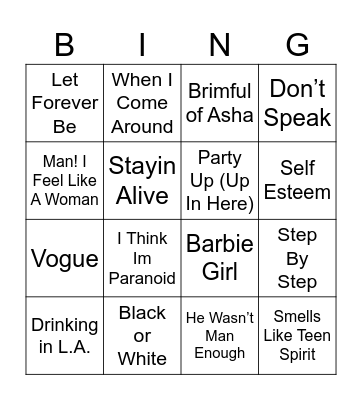 BINGO THEME Bingo Card