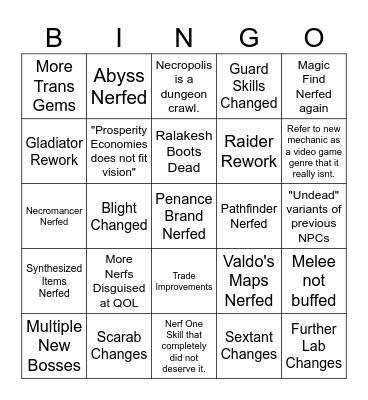 3.24 Bingo Card