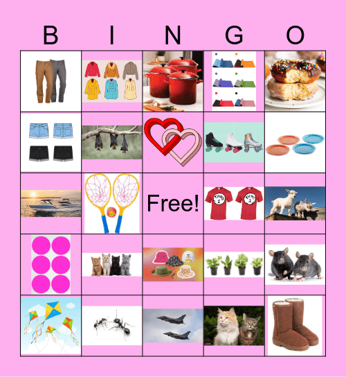 ts in the final position Bingo Card