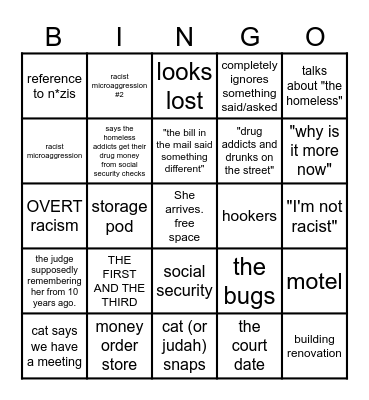 kay viar bingo Card