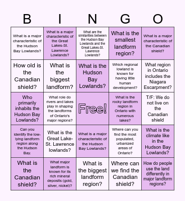 Bingo - Meagan A, Mikayla, Erinn, Brianna, Callie & Lauren Bingo Card