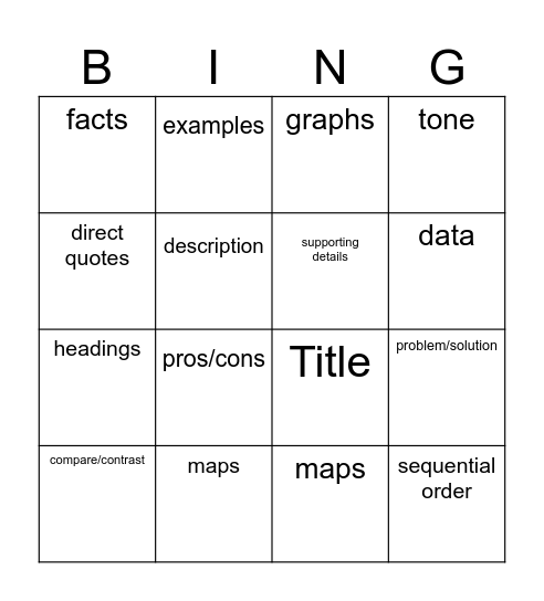 Bingo Card