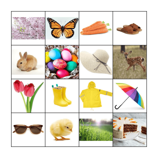 Spring Bingo Card