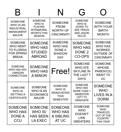 BADASSADOR BINGO Card