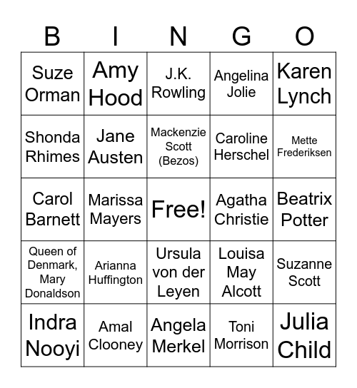 3rd Round Bingo Card