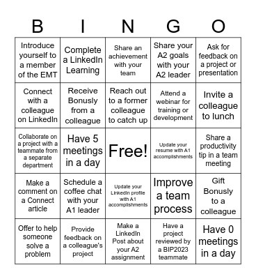 BIP 2023 Assignment 2 Bingo Card
