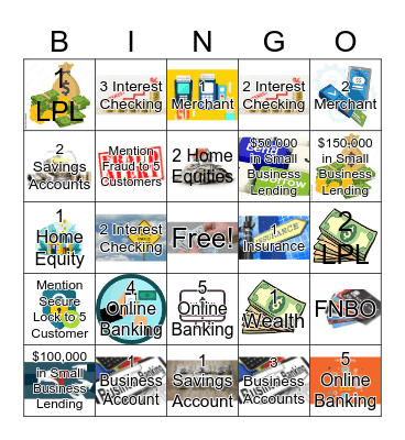 Matched Referrals Bingo Card