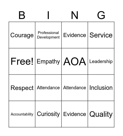 Pharmacy Outreach Team Bingo Card