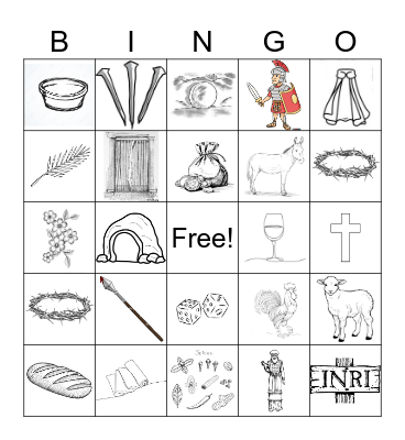 Easter Bingo Card