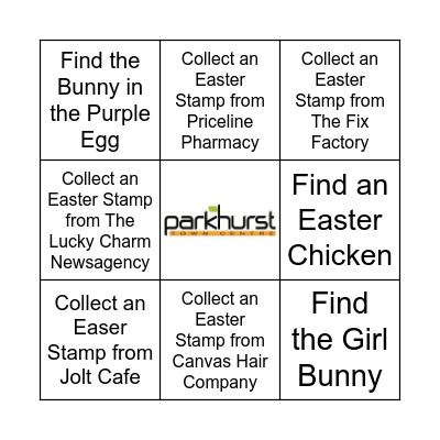 Bingo Bunny Bonanza Bingo Card