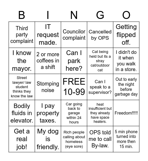 BLEO BINGO! Bingo Card