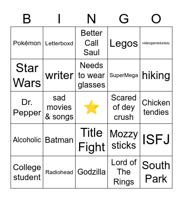 JoseAngel Bingo Card