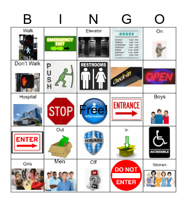 Community Access Bingo Card