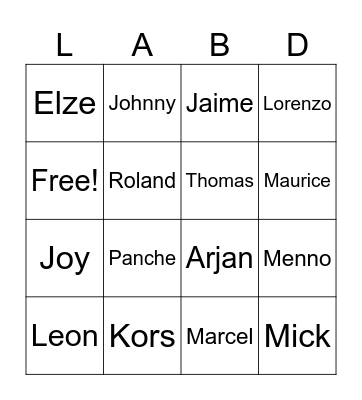 Easter bingo Card