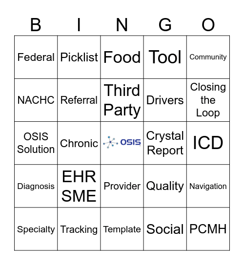 Prapare Bingo Card