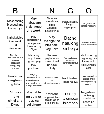 BINGO Card