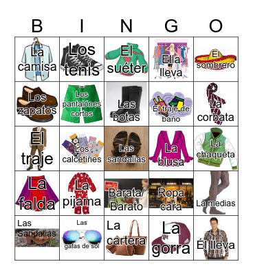 LA ROPA Bingo Card