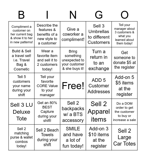 ADS Builder Bingo Card