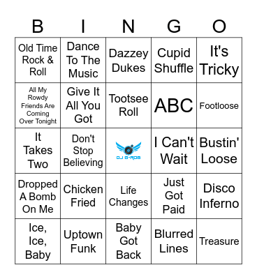 Random DJ Set 3 Bingo Card