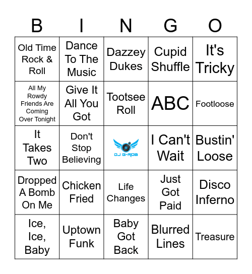 Random DJ Set 3 Bingo Card
