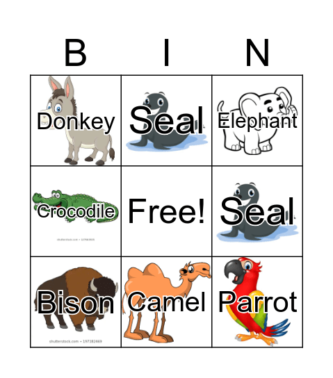 From Head to Toe Bingo Card