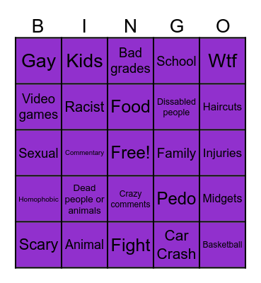 Ig reels Bingo Card