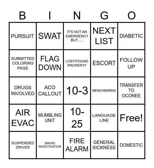 NTW 2024 Bingo Card