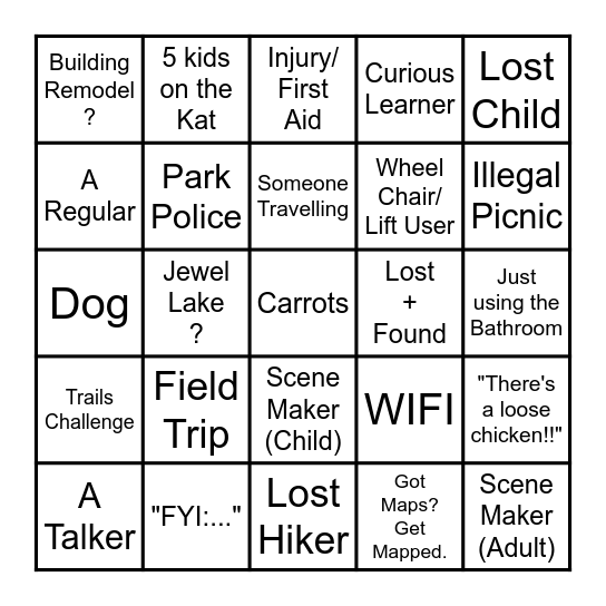 ISA BINGO Card