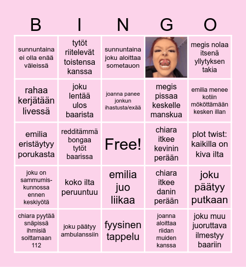SNAPPIJUORUT BINGO Card